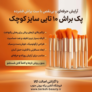 براش میکاپ سایز کوچک پک ده تایی