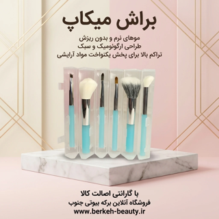 براش میکاپ کیفیت عالی با کیس جمع شونده