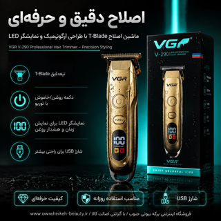 VGR V-290 Professional Hair Trimmer - Precision Styling